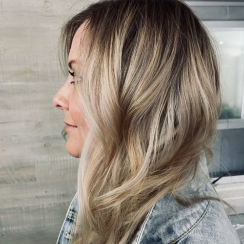 Gloss and blowout finish by Erica Wilson